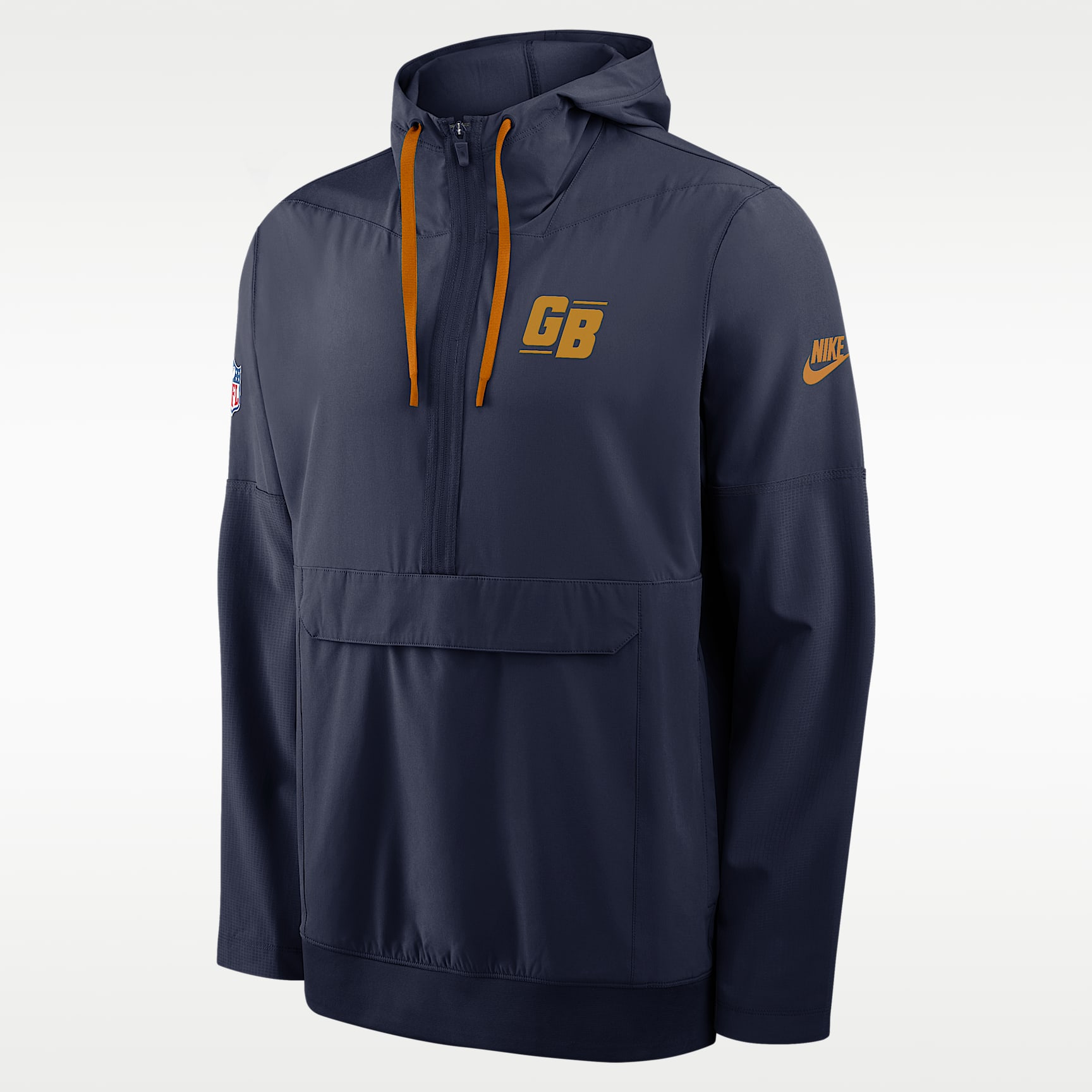 Green Bay Packers Alt Anorak Men's Nike NFL 1/2-Zip Hooded Jacket